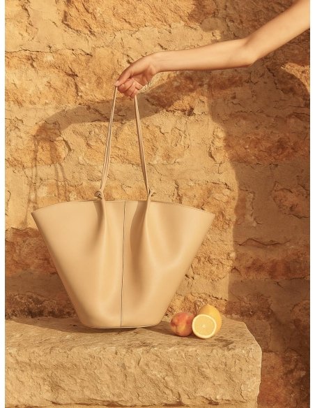 White Basket Bag - Made in Spain
