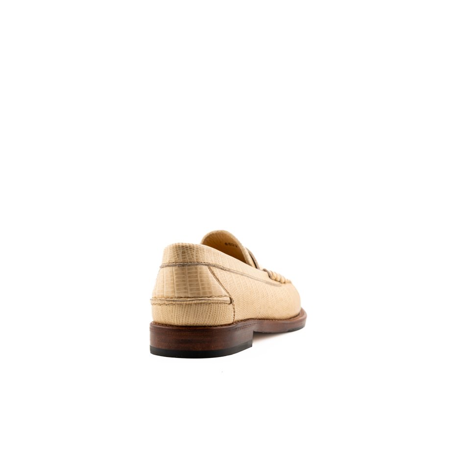 Mocasines Piel Grabada Lagarto - MONGE - Crafted in Spain
