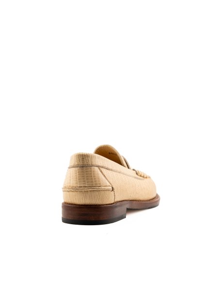 Mocasines Piel Grabada Lagarto - MONGE - Crafted in Spain