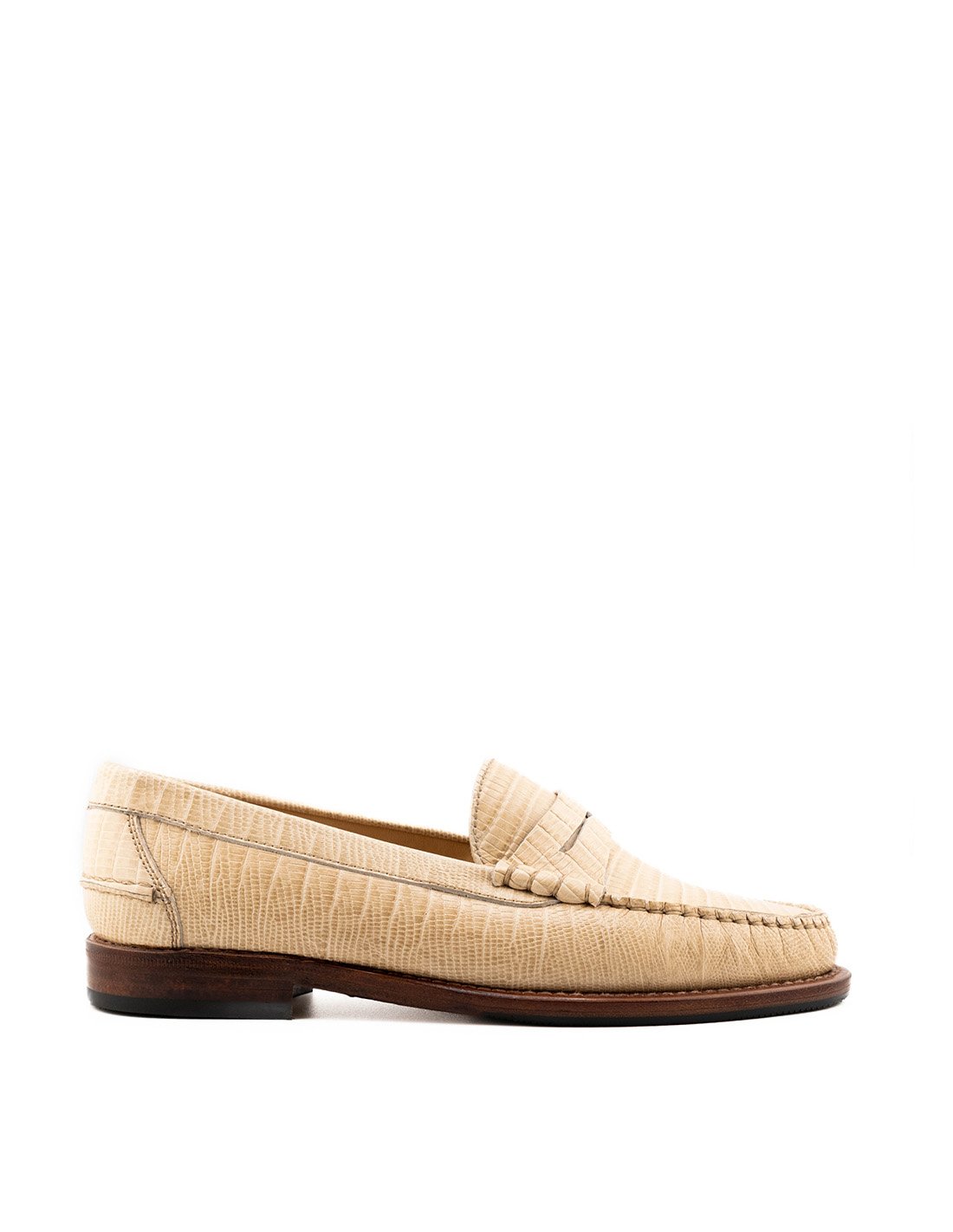 Mocasines Piel Grabada Lagarto - MONGE - Crafted in Spain