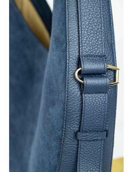 Bolso Ante Azul - Luna