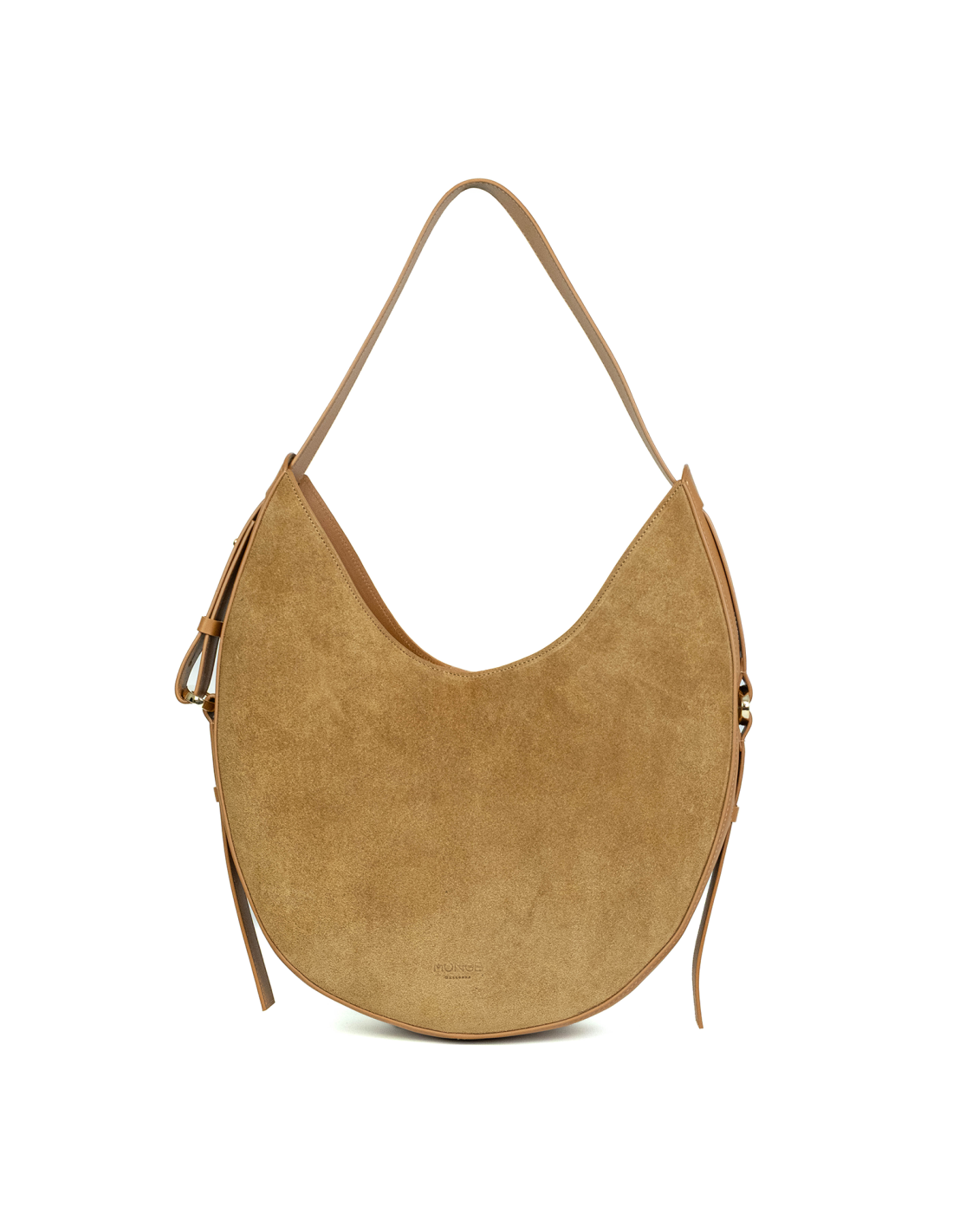 Bolso de piel de serraje marrón | Monge Studio