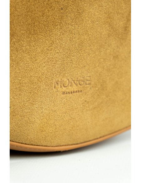 Bolso de piel de serraje marrón | Monge Studio