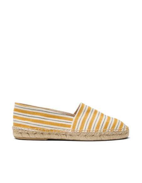 Linen & Cotton Stripe Espadrilles | Monge Studio