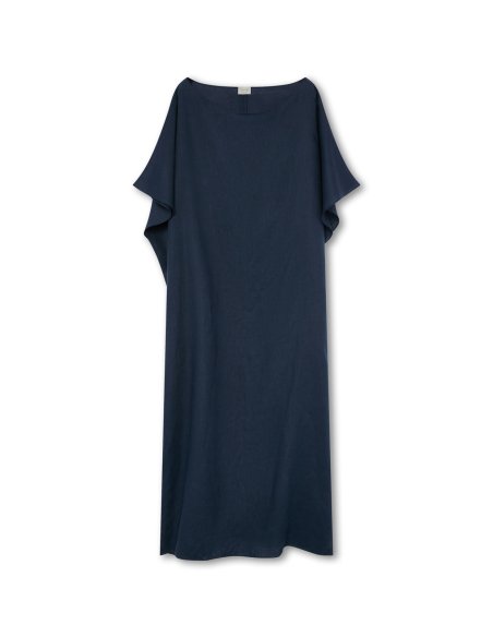 Navy Silk Kaftan Dress | Monge Studio