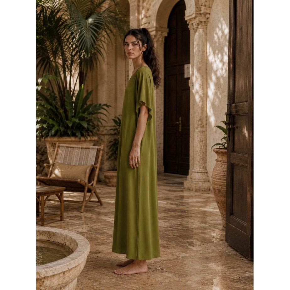 Vestido Kaftán de Seda | Monge Studio