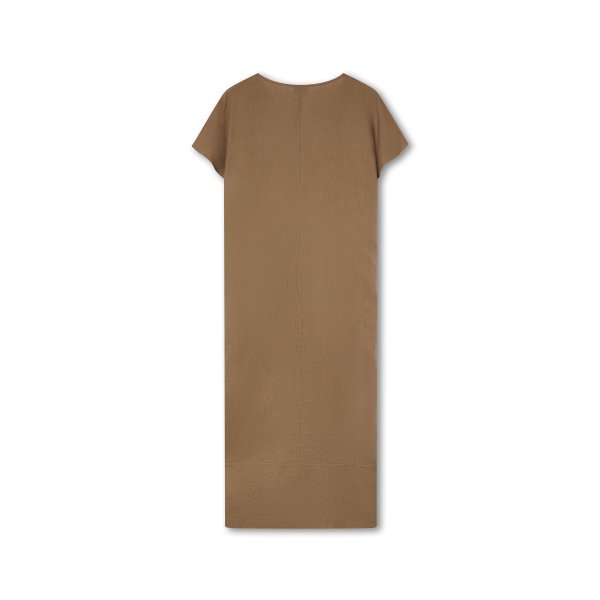 Tobacco Brown Linen Dress | Made in Mallorca | Monge Studio 2