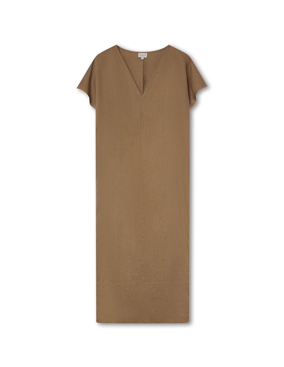 Tobacco Brown Linen Dress | Made in Mallorca | Monge Studio 2