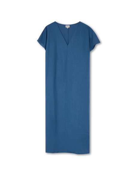 Vestido de Lino Azul | Confeccionado en España | Monge Studio