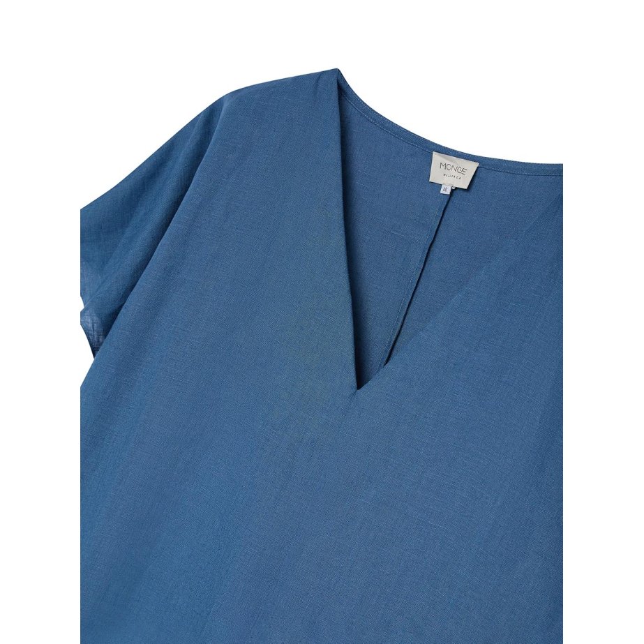 Blue Linen Dress | Made in Spain | Monge Studio