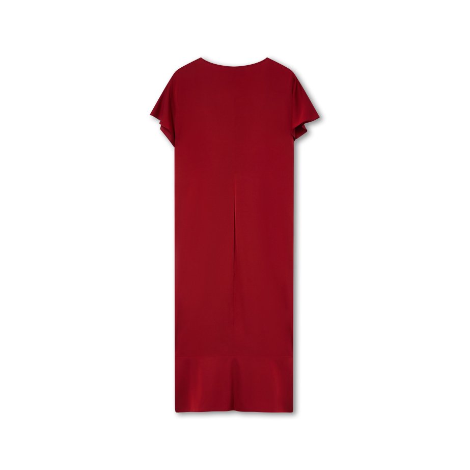 Vestido de Seda Rojo | Confeccionado en España | Monge Studio