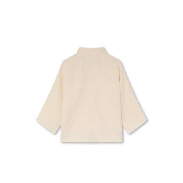 Blusa de Lino Blanco Crudo | Monge Studio 2