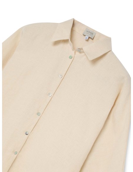 Ivory Linen Blouse | Monge Studio
