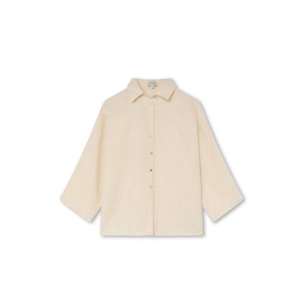 Ivory Linen Blouse | Monge Studio