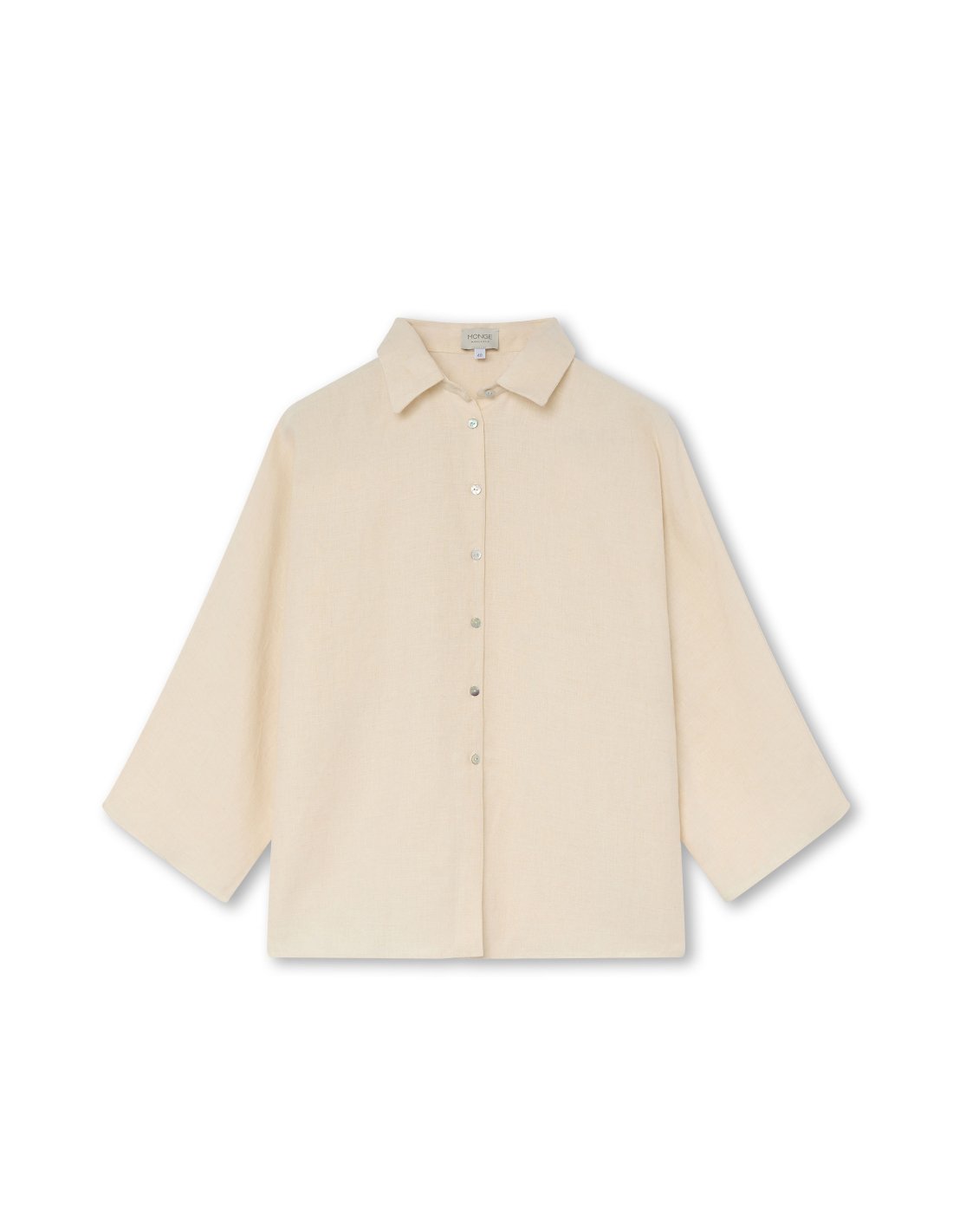 Blusa de Lino Blanco Crudo | Monge Studio