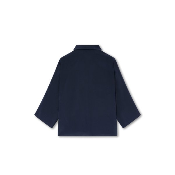 Navy Silk Blouse | Made in Mallorca, Spain | Monge Studio 2