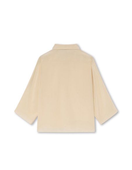 Blusa Seda Blanco Marfil | Made in Spain | Monge Studio