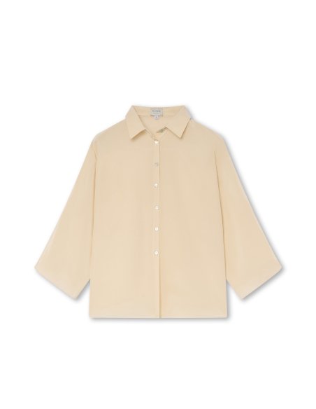 Blusa Seda Blanco Marfil | Made in Spain | Monge Studio