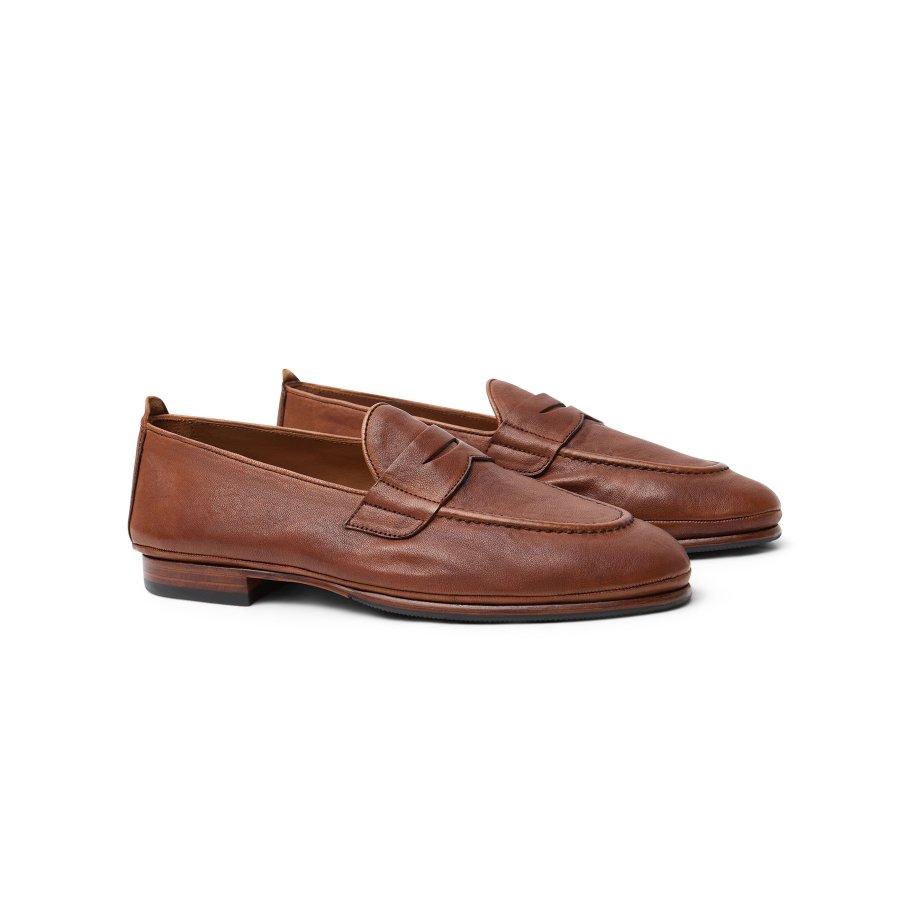 Vegetable-Tanned Leather Penny Loafer | Made in Mallorca | Monge Studio