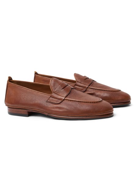 Vegetable-Tanned Leather Penny Loafer | Made in Mallorca | Monge Studio
