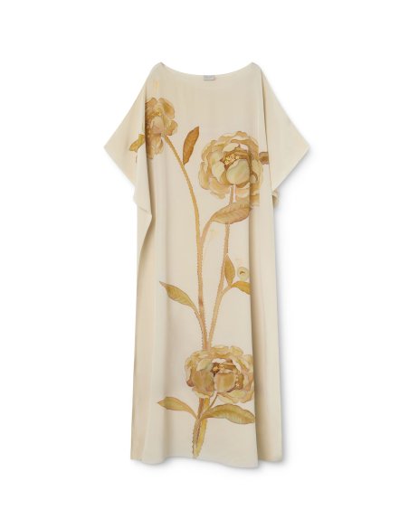 Hand-Painted Silk Kaftan | Monge Studio