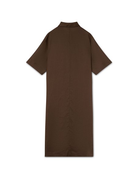 Chocolate Linen Dress | Made in Mallorca | Monge Studio