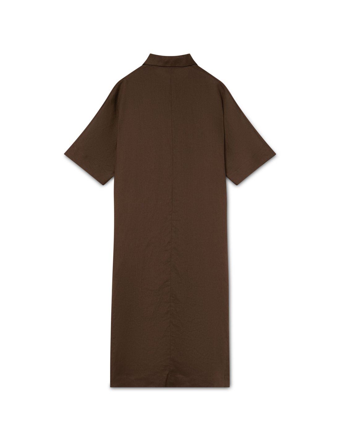Vestido Lino Marrón Chocolate | Made in Spain | Monge Studio 2