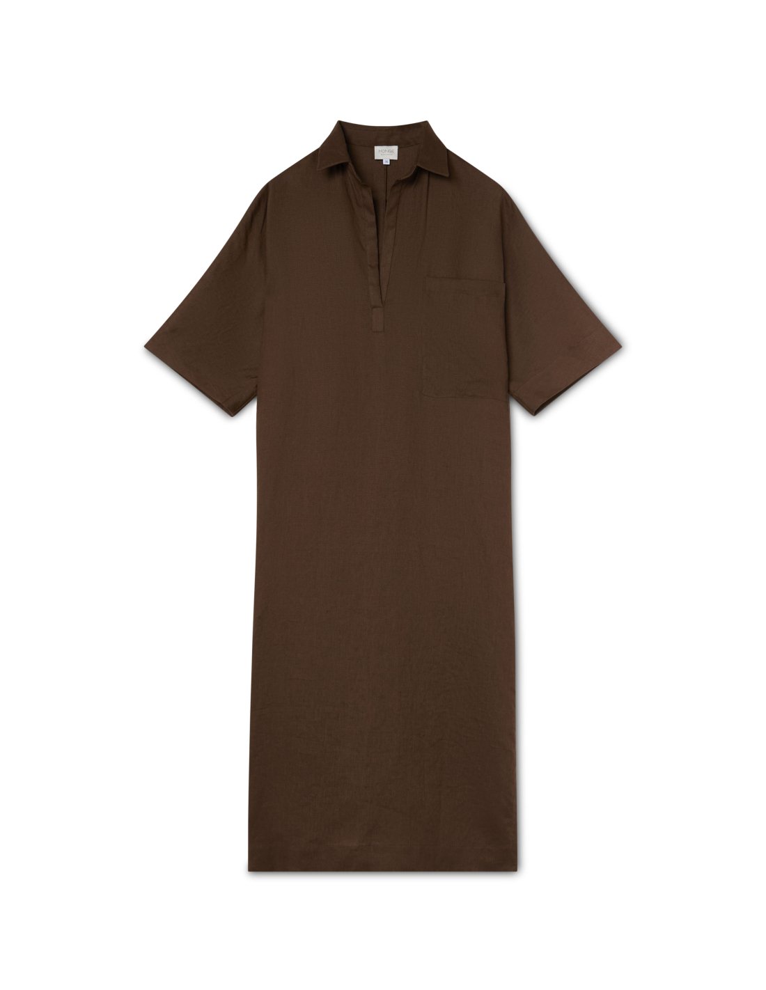 Chocolate Linen Dress | Made in Mallorca | Monge Studio