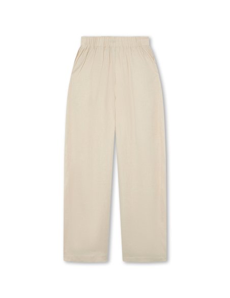 Ivory Linen Trousers | Made in Mallorca | Monge Studio