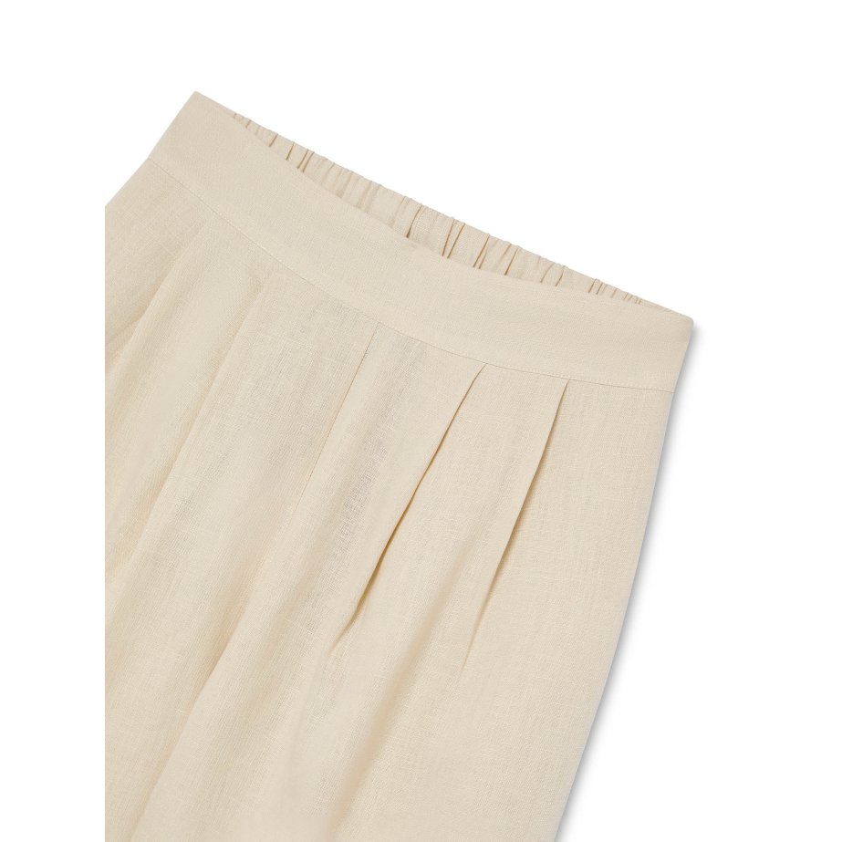Pantalón de Lino Marfil | Made in Spain | Monge Studio