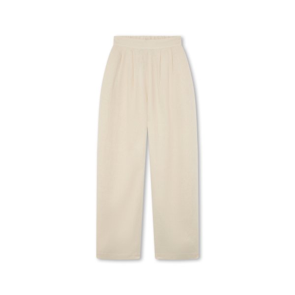 Pantalón de Lino Marfil | Made in Spain | Monge Studio
