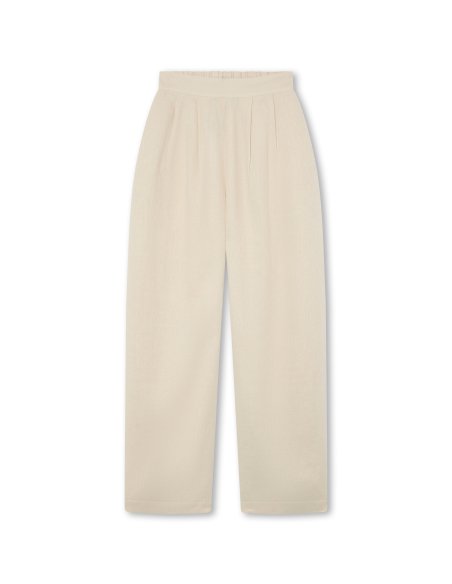 Ivory Linen Trousers | Made in Mallorca | Monge Studio