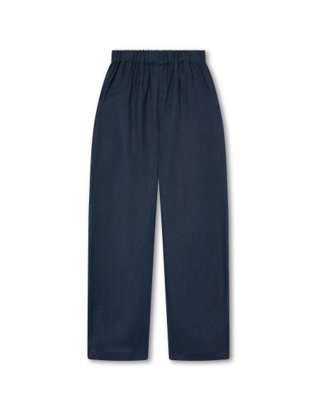 Blue Marine Linen Trousers | Made in Mallorca | Monge Studio