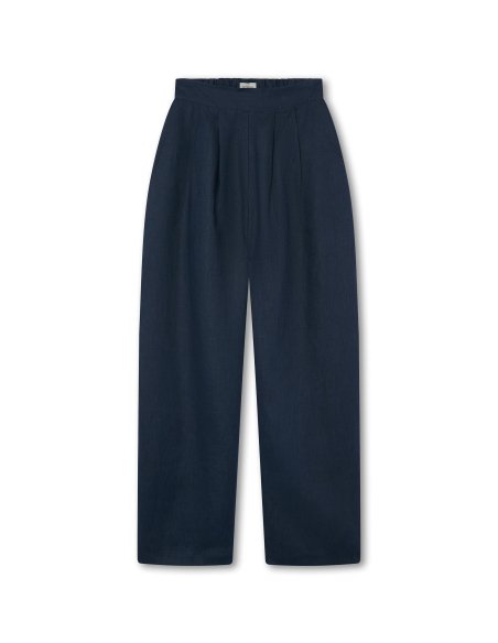 Blue Marine Linen Trousers | Made in Mallorca | Monge Studio