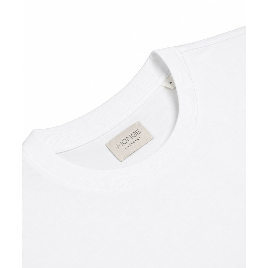 White Organic Cotton Llaut T-Shirt | Monge Studio