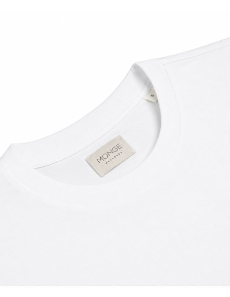 Camiseta Llaut de algodón orgánico blanca | Monge Studio