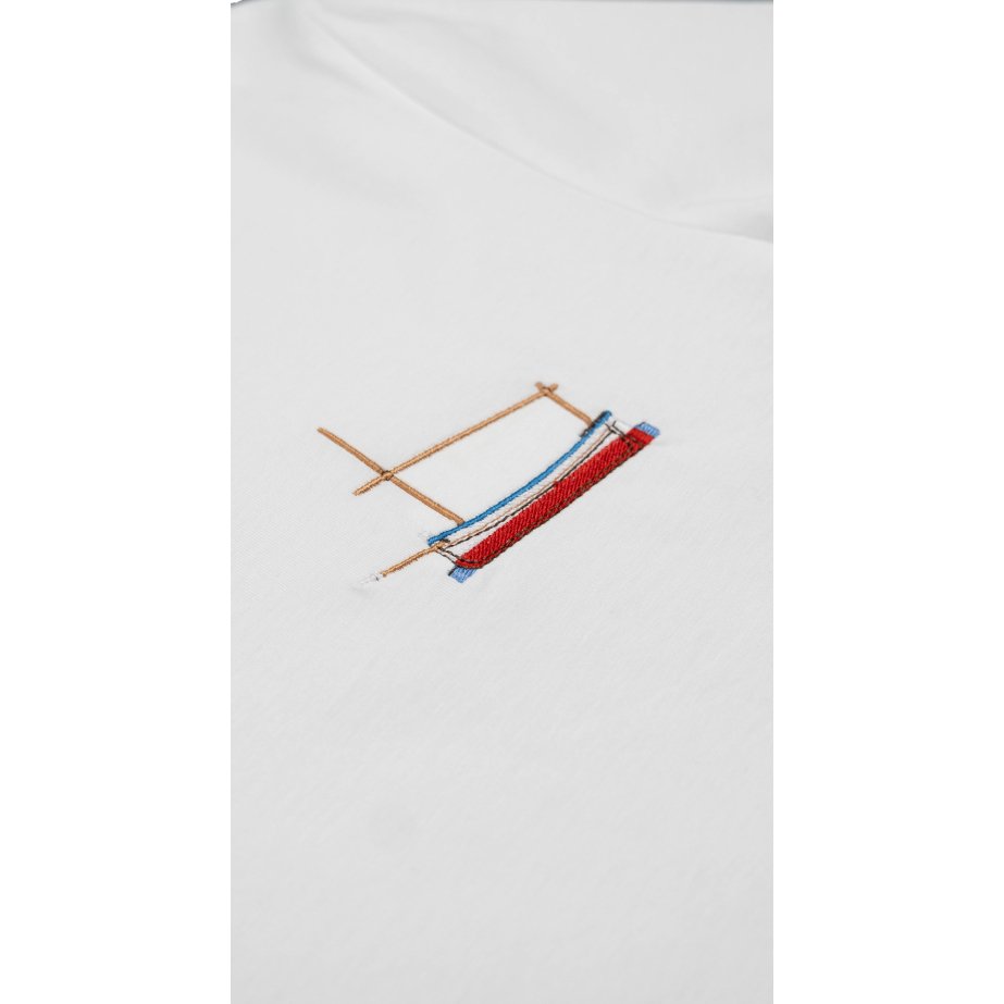 Camiseta Llaut de algodón orgánico blanca | Monge Studio