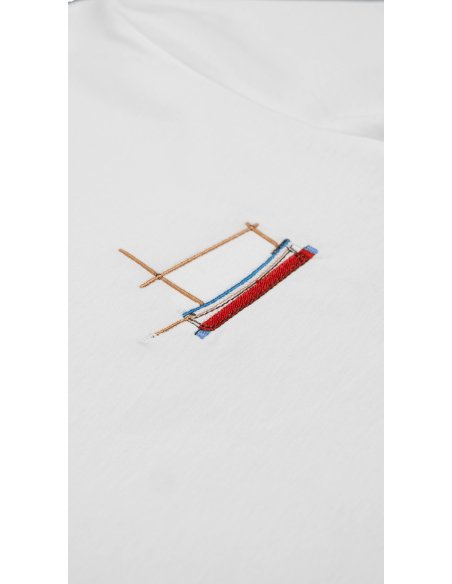 White Organic Cotton Llaut T-Shirt | Monge Studio