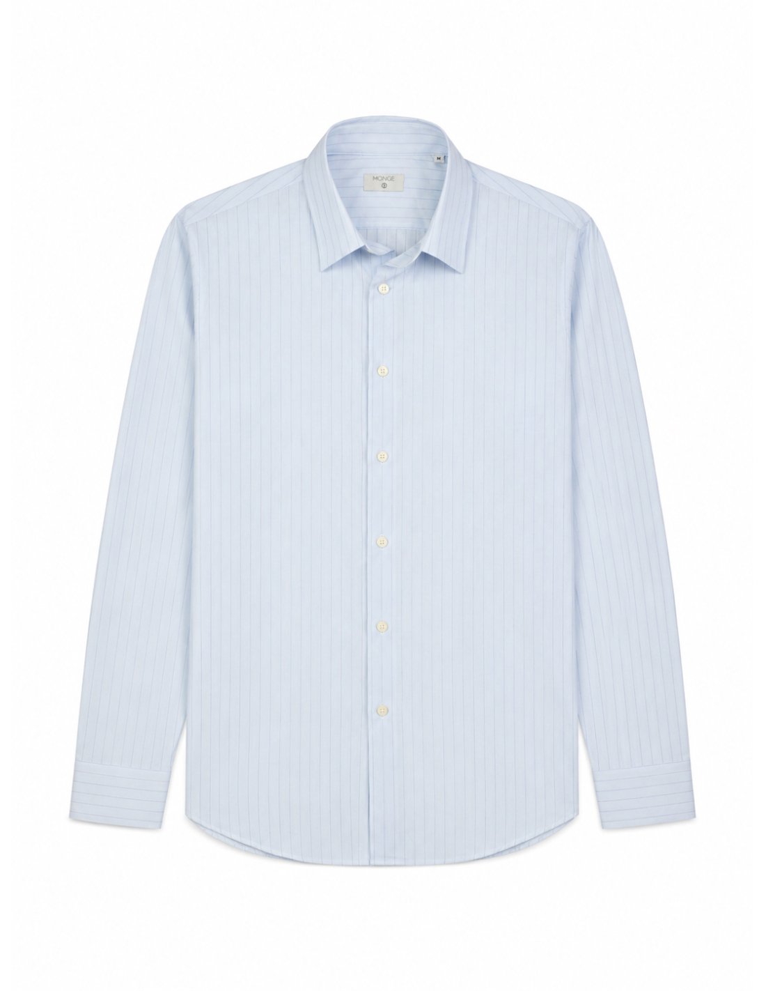 Sky Blue Cotton & Silk Shirt | Made in Spain | Monge Studio