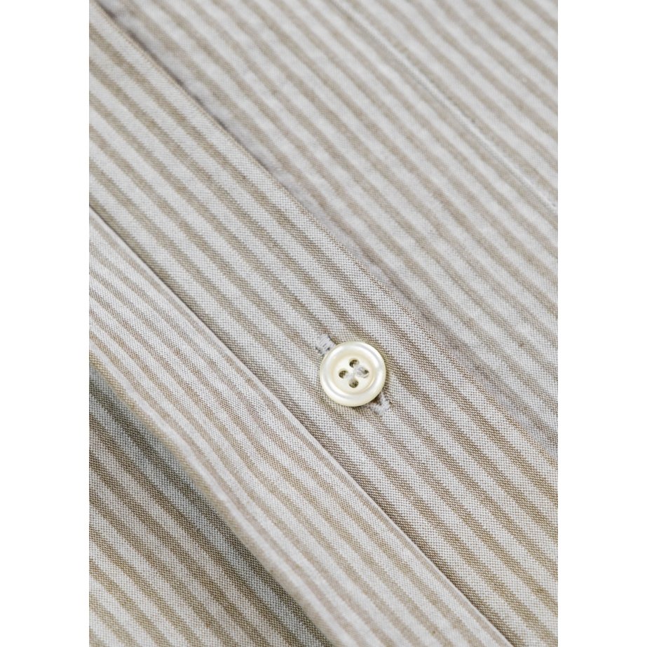 Short Cotton Seersucker Shirt Dress | Monge Studio