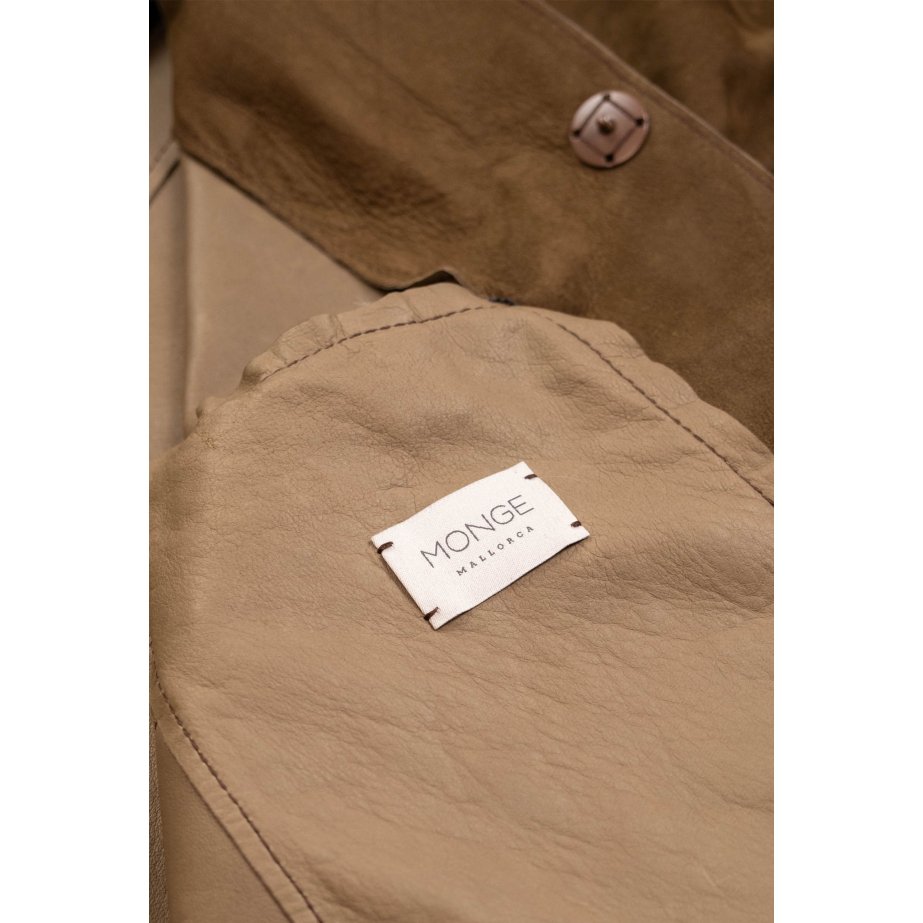 Chaqueta de ante marrón| Monge Studio