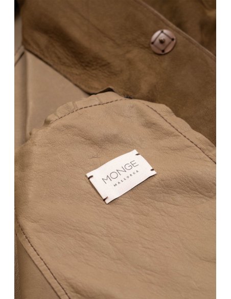 Chaqueta de ante marrón| Monge Studio