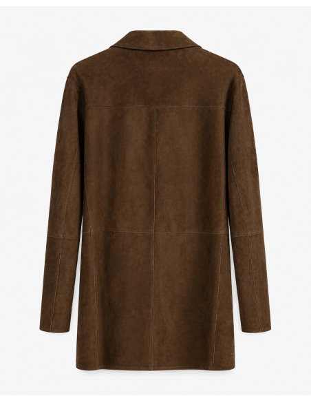 Chaqueta de ante marrón| Monge Studio