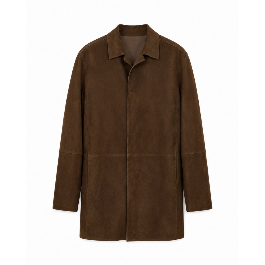 Brown Suede Jacket | Monge Studio