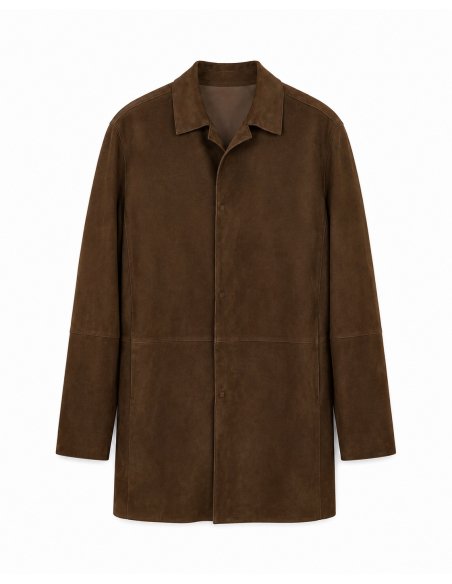 Chaqueta de ante marrón| Monge Studio