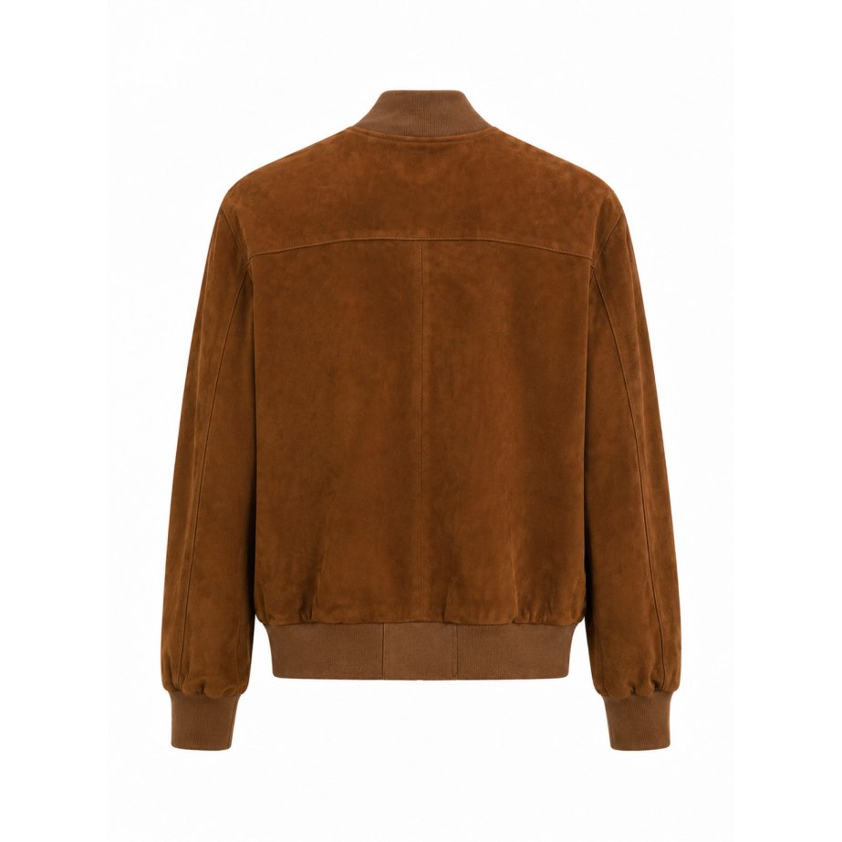 Chaqueta bomber de ante marrón | Monge Studio