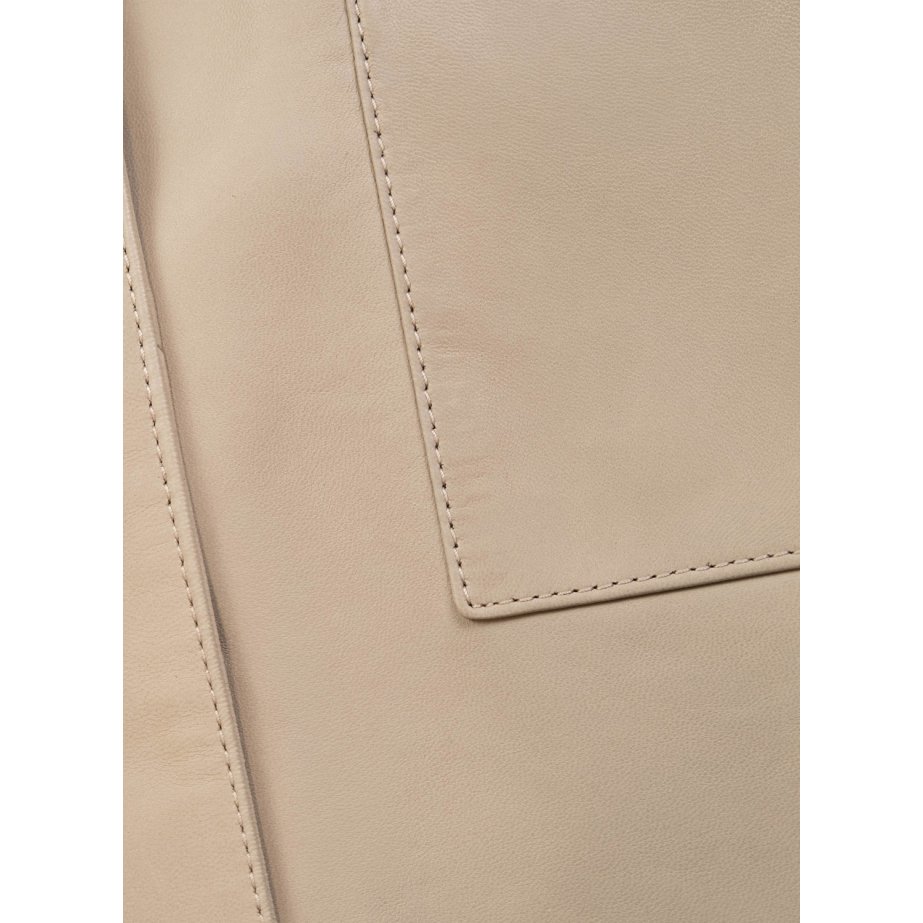 Beige Nappa Lambskin Coat | Monge Studio