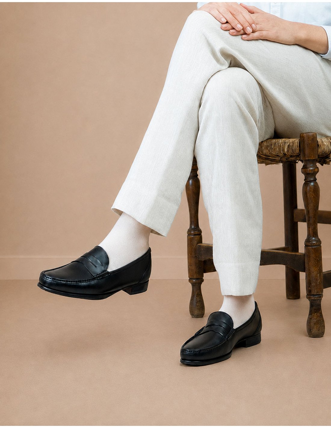 Men’s Black Leather Loafers | Elegant and Comfortable Shoes 2