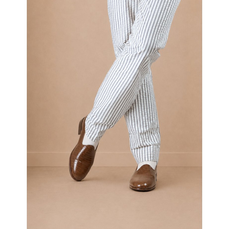 Slippers Lizard Pattern – MONGE STUDIO – Crafted in Spain