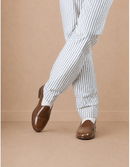 Slippers Lizard Pattern – MONGE STUDIO – Crafted in Spain